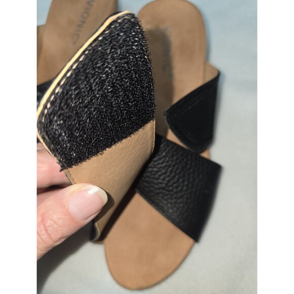 Vionic Leticia Women’s Size 6M Black Leather Slide Sandals Comfort Orthotic NWOT - Picture 3 of 5
